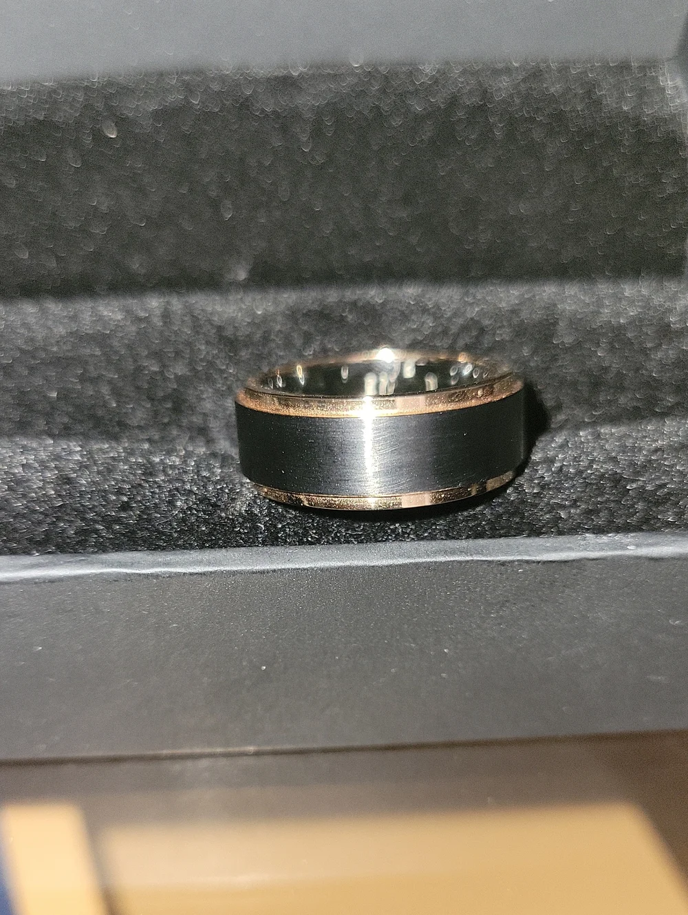 Rose Ion Plated Stainless Steel Men's Ring
